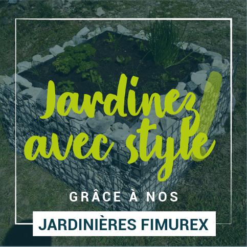 Jardinez avec style gr&acirc;ce &agrave; nos jardini&egrave;res Fimurex Gabions !