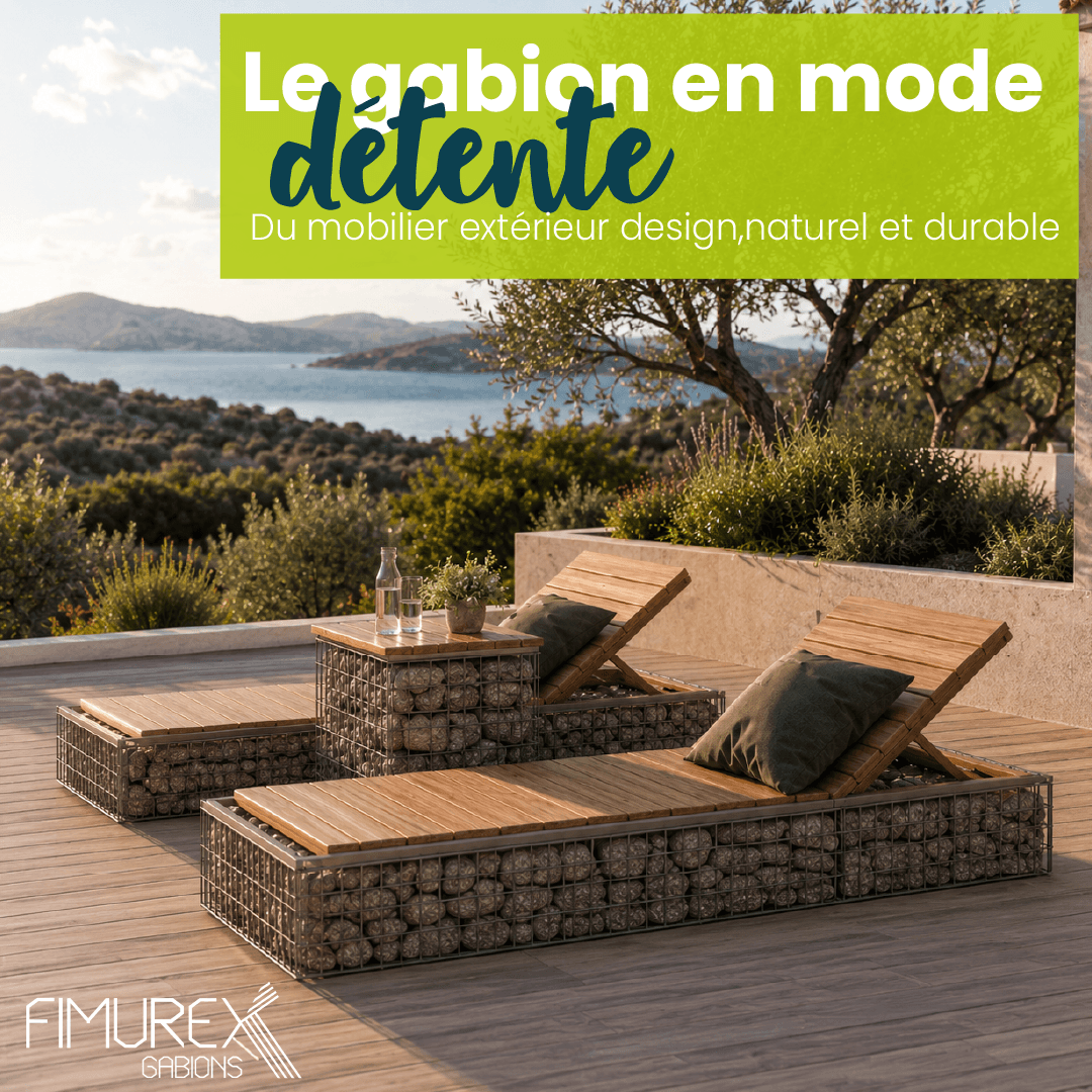 Le gabion s'invite dans vos am&eacute;nagements ext&eacute;rieurs cet &eacute;t&eacute;